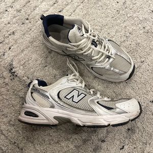 New Balance 530 White/Metallic Grey 8US